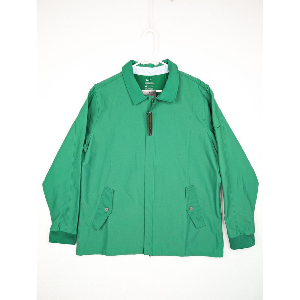 Nike Golf Jacket Mens XL Green Rain Repellent Full Zip Sports BV0386-302 New